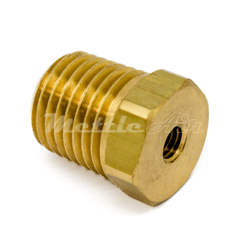 Brass Bushing 1/4" NPT Male - 10-32 UNF Female