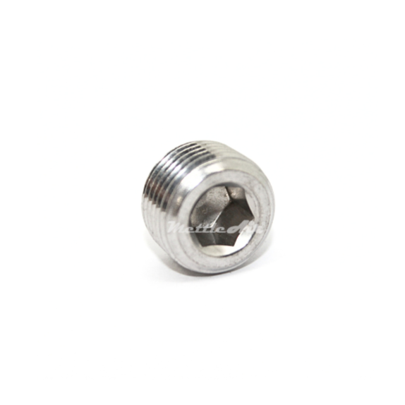 316L Stainless Steel 1/2" NPT Male Countersunk Plug