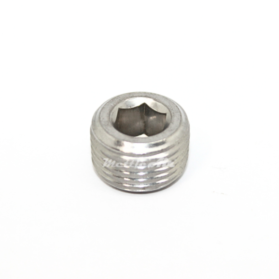 Stainless Steel 316L 1/2" NPT Male Countersunk Plug