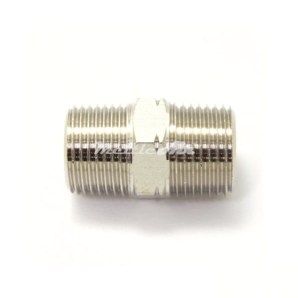 British Tapered Thread Brass Hex Pipe Nipple 1/2" BSPT (R) Male