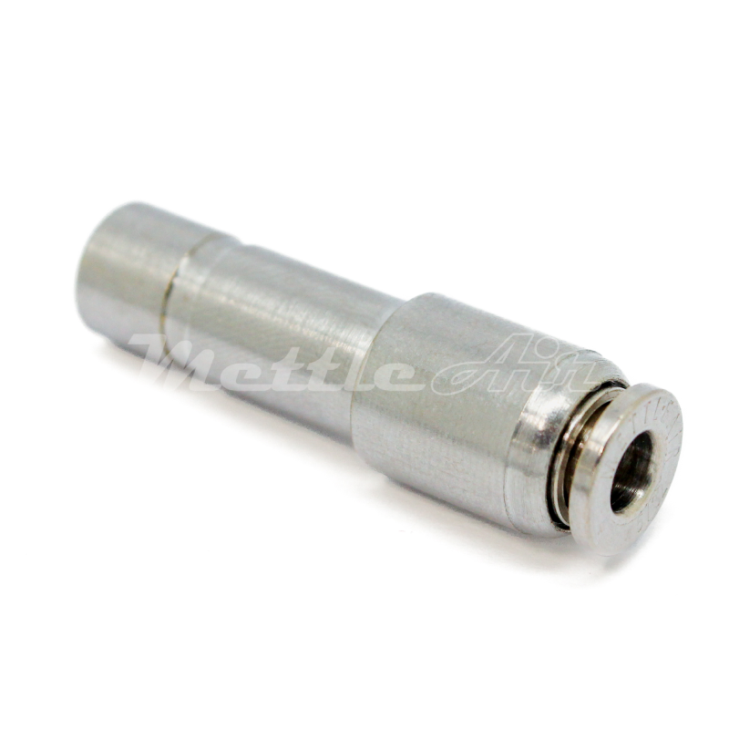 Nickel Plated Brass Push to Connect Straight Plug-In Reducer 3/8" OD - 1/4" OD