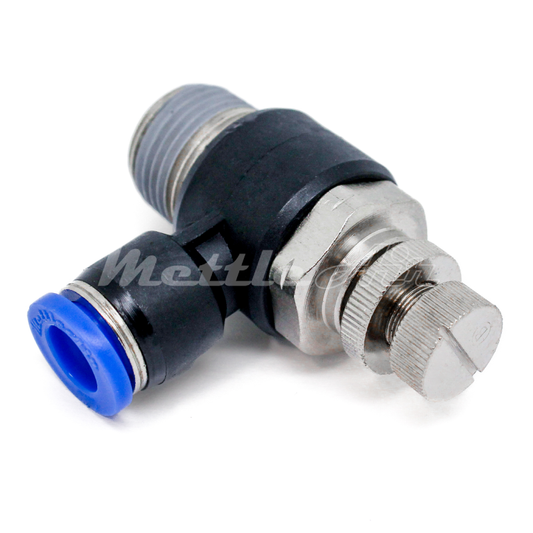 Push to Connect Speed Control METER IN 1/4" OD - 1/4" NPT Male