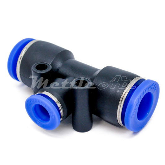 Push to Connect Tee Union Reducer 3/8" OD - 1/4" OD