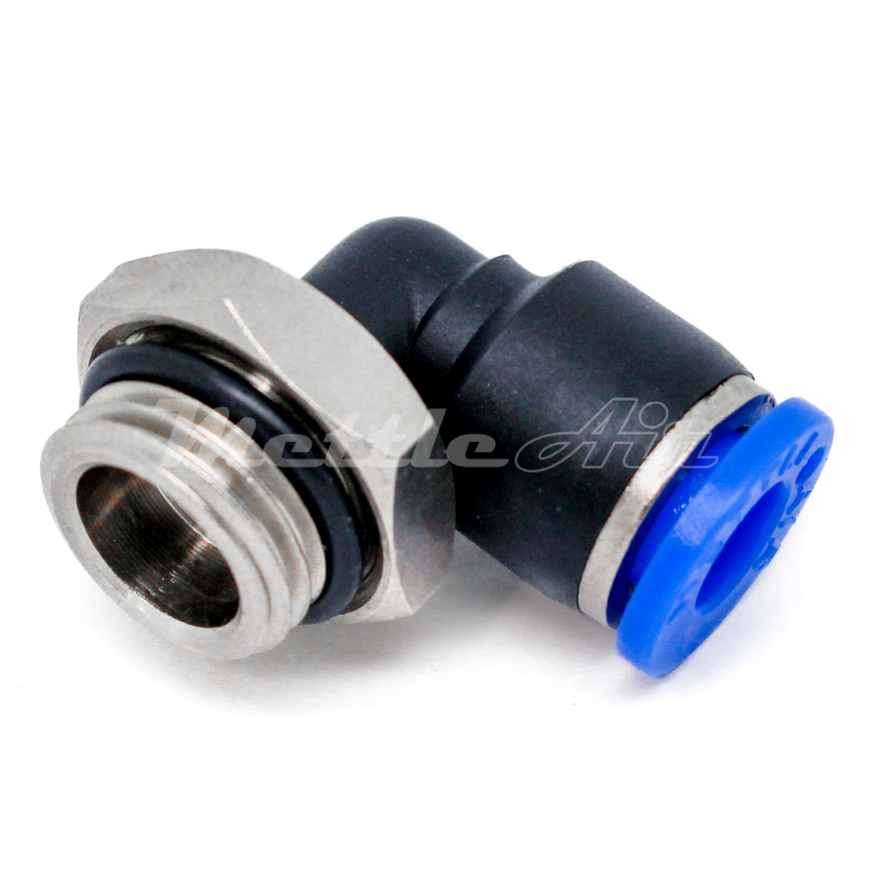 Push to Connect Low Profile Elbow Fitting 6 mm to 1/4" BSPP (G)