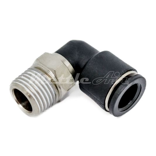 Compact Push to Connect Elbow Fitting 1/4" OD - 1/16" NPT Male