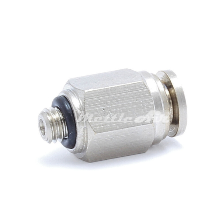Nickel-Plated Brass Straight PTC Fitting 5/32" OD x 10-32 UNF Male
