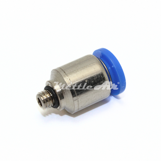 Push to Connect Straight Round Connector 1/8" OD - 10-32 UNF Male