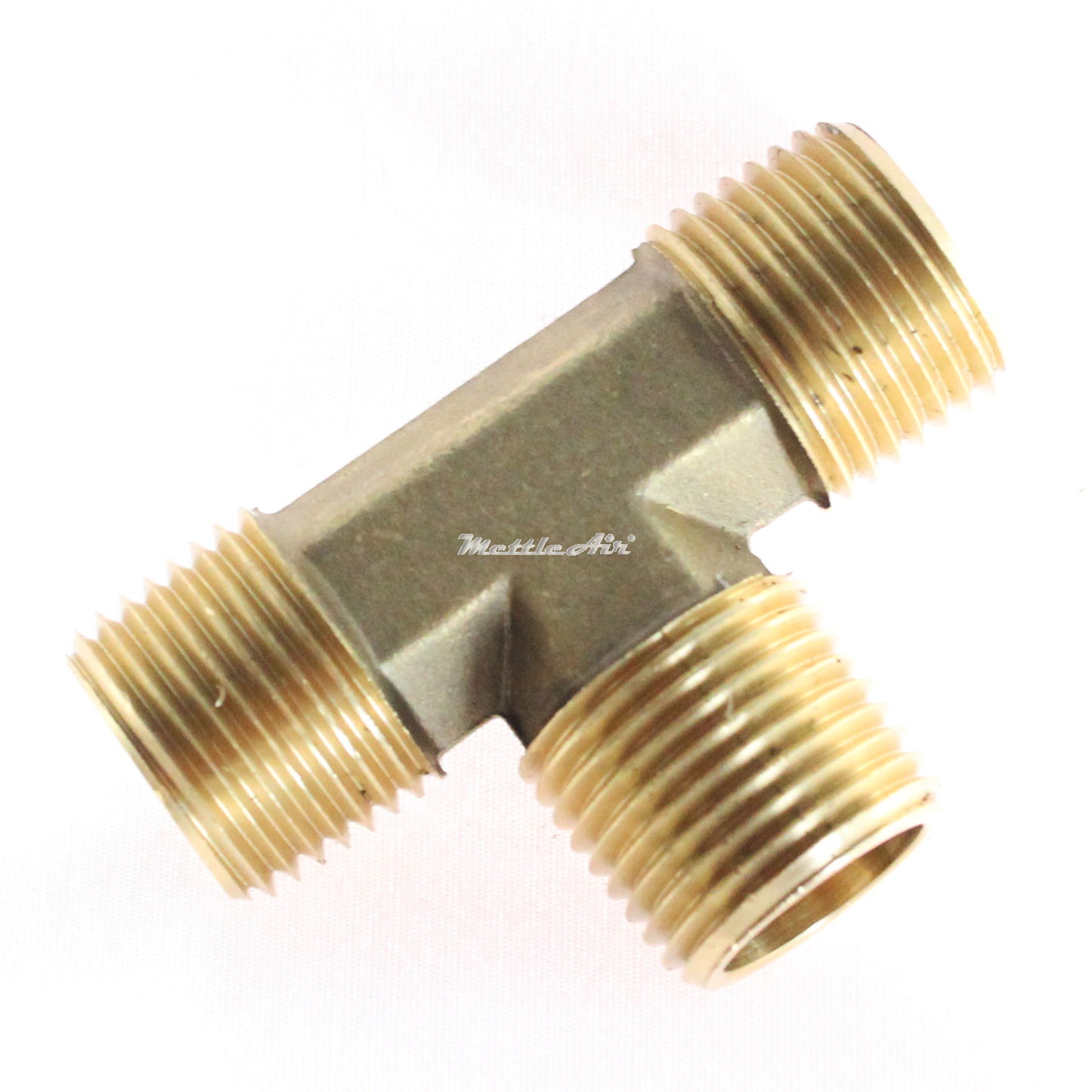 Raccord en T mâle en laiton 3/8" NPT mâle - 3/8" NPT mâle