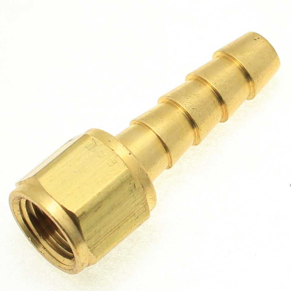 Raccord cannelé femelle droit en laiton pour tuyau de 3/4 po (diamètre intérieur) - 1/2 po (NPT) femelle