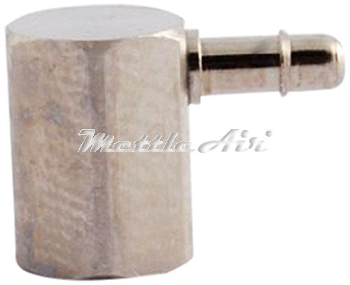 Coude femelle 90° en laiton, embout cannelé de 1/16" (diamètre intérieur) - embout cannelé femelle simple de 1/8" (NPT)