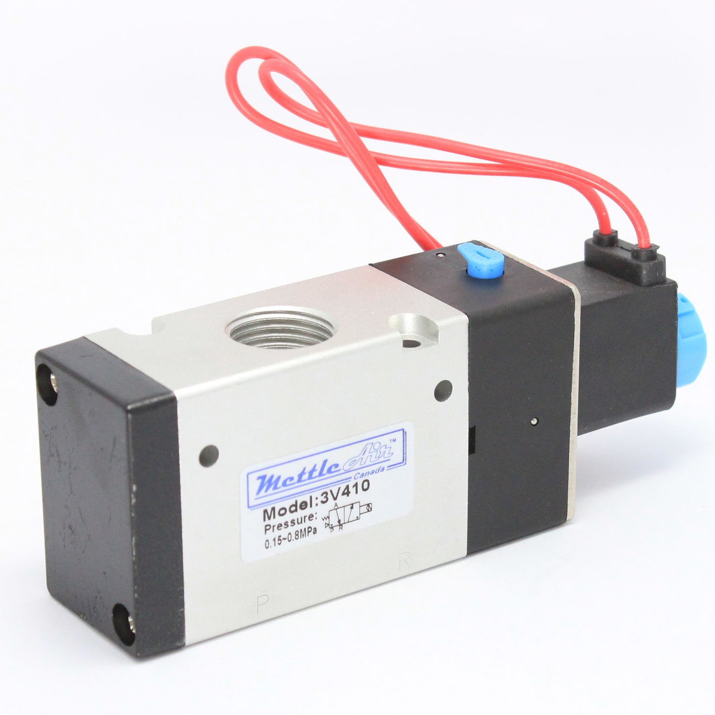 3 Way 2 Position NORMALLY OPEN Valve 1/2" NPT Wire Leads Single Solenoid DC 24V