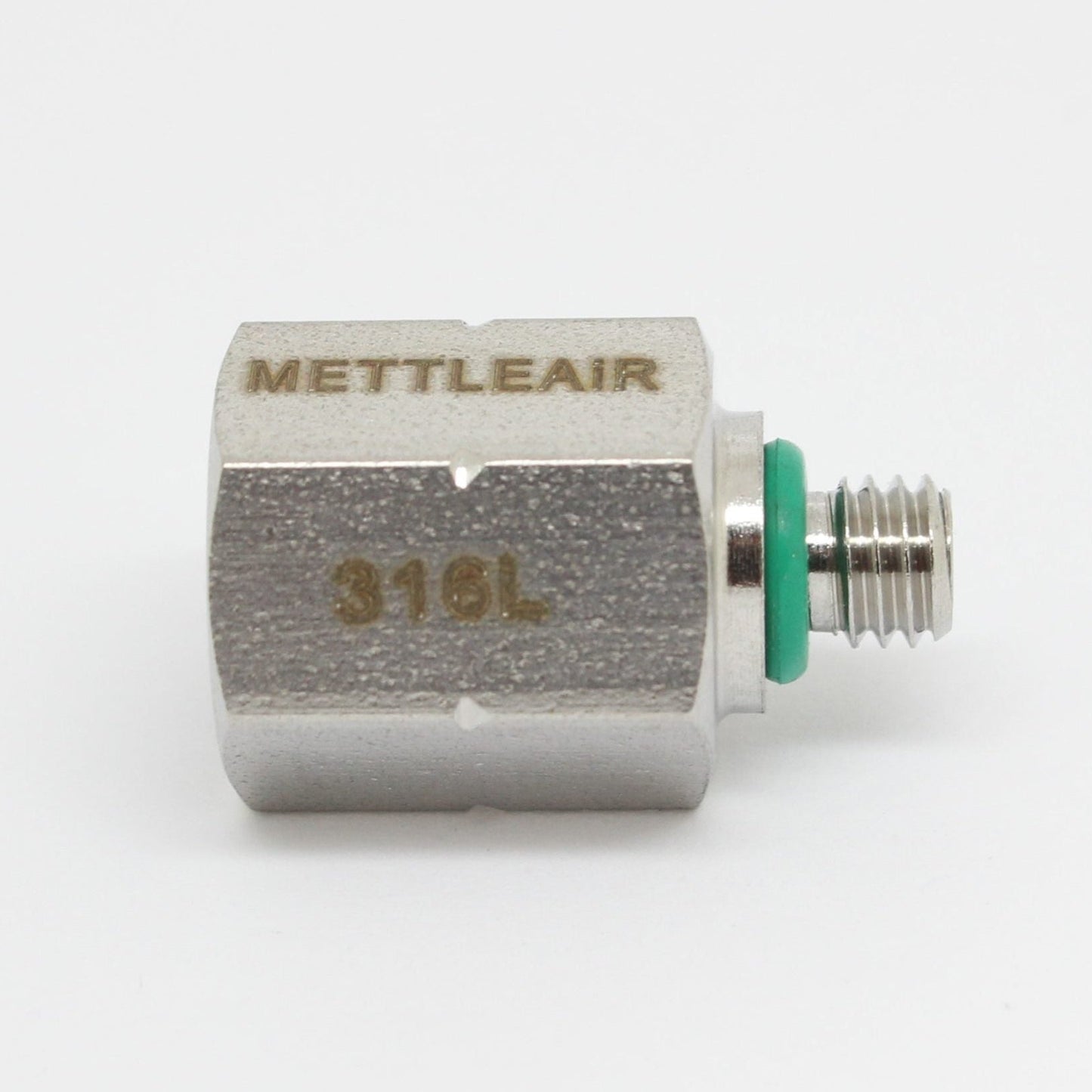 316L Stainless Steel Pipe Adaptor 1/8" NPT Female - M6 x 1.0 Male REDUCER