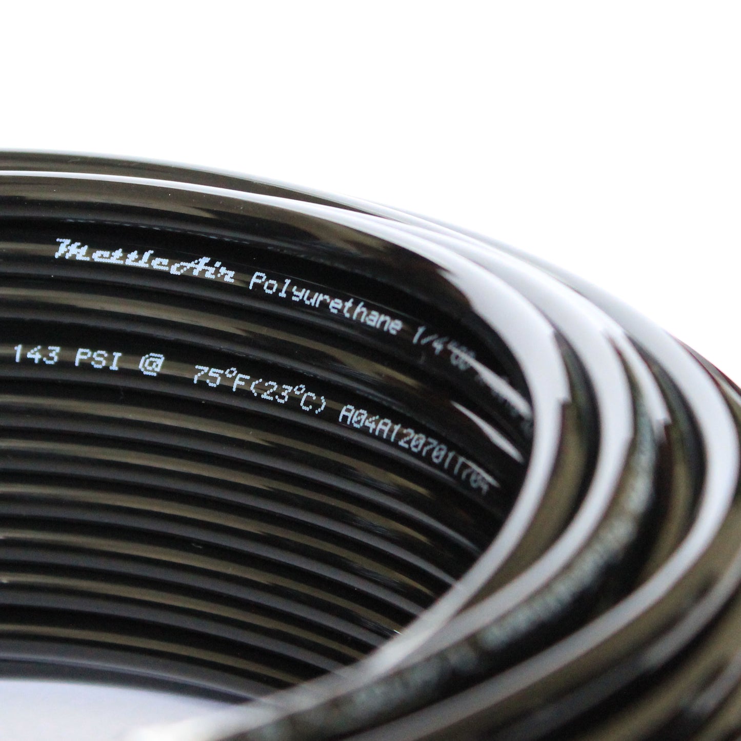 Tube PU 6 mm OD 100 mètres (328 pieds) NOIR