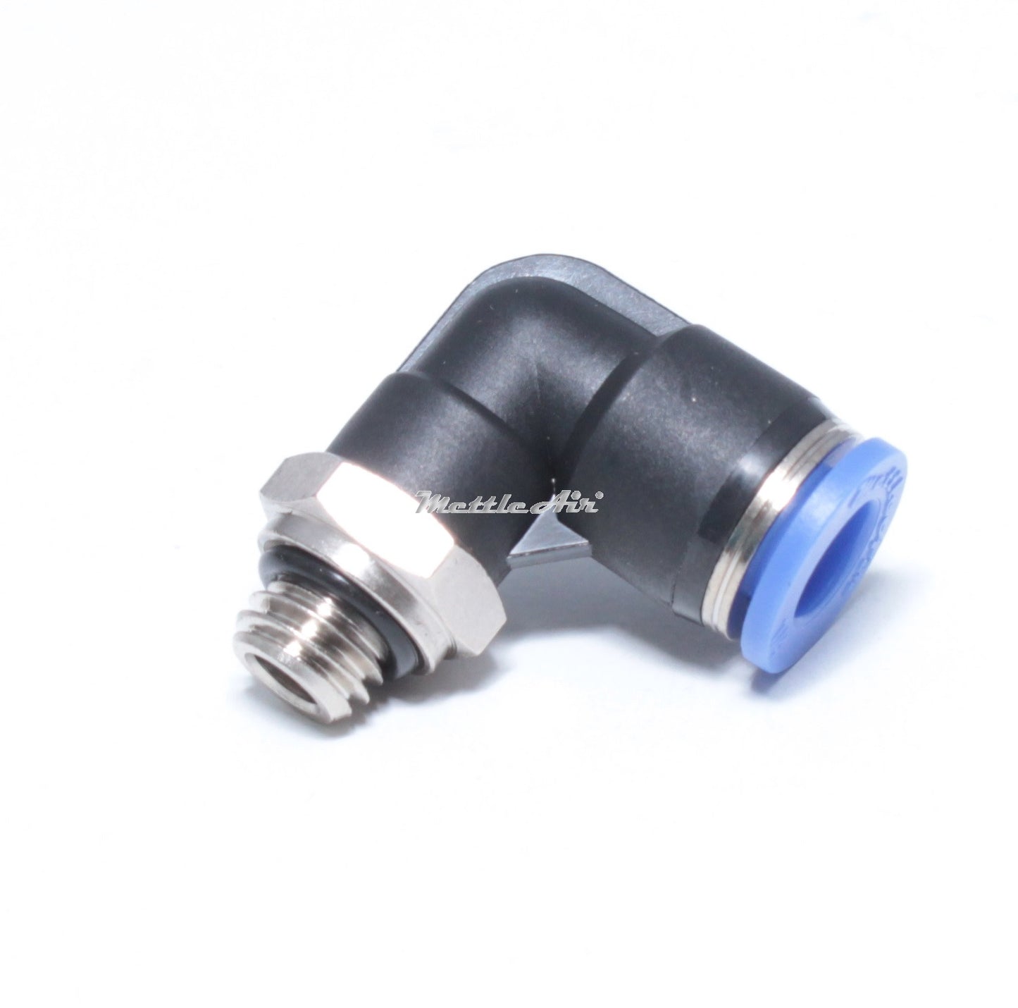 Push to Connect 90 Elbow Fitting 6 mm OD - 10-32 UNF Male
