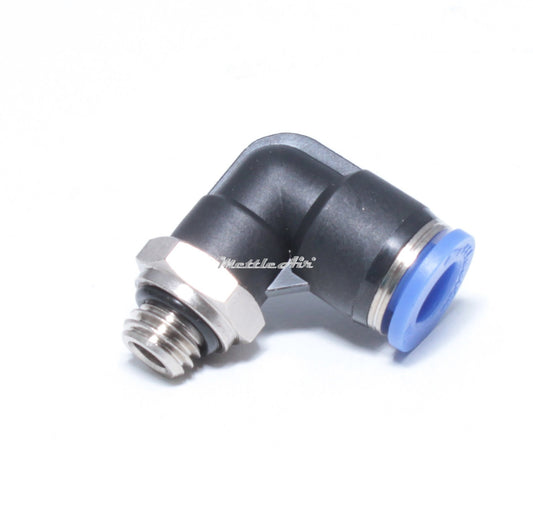 Push to Connect 90 Elbow Fitting 6 mm OD - 10-32 UNF Male