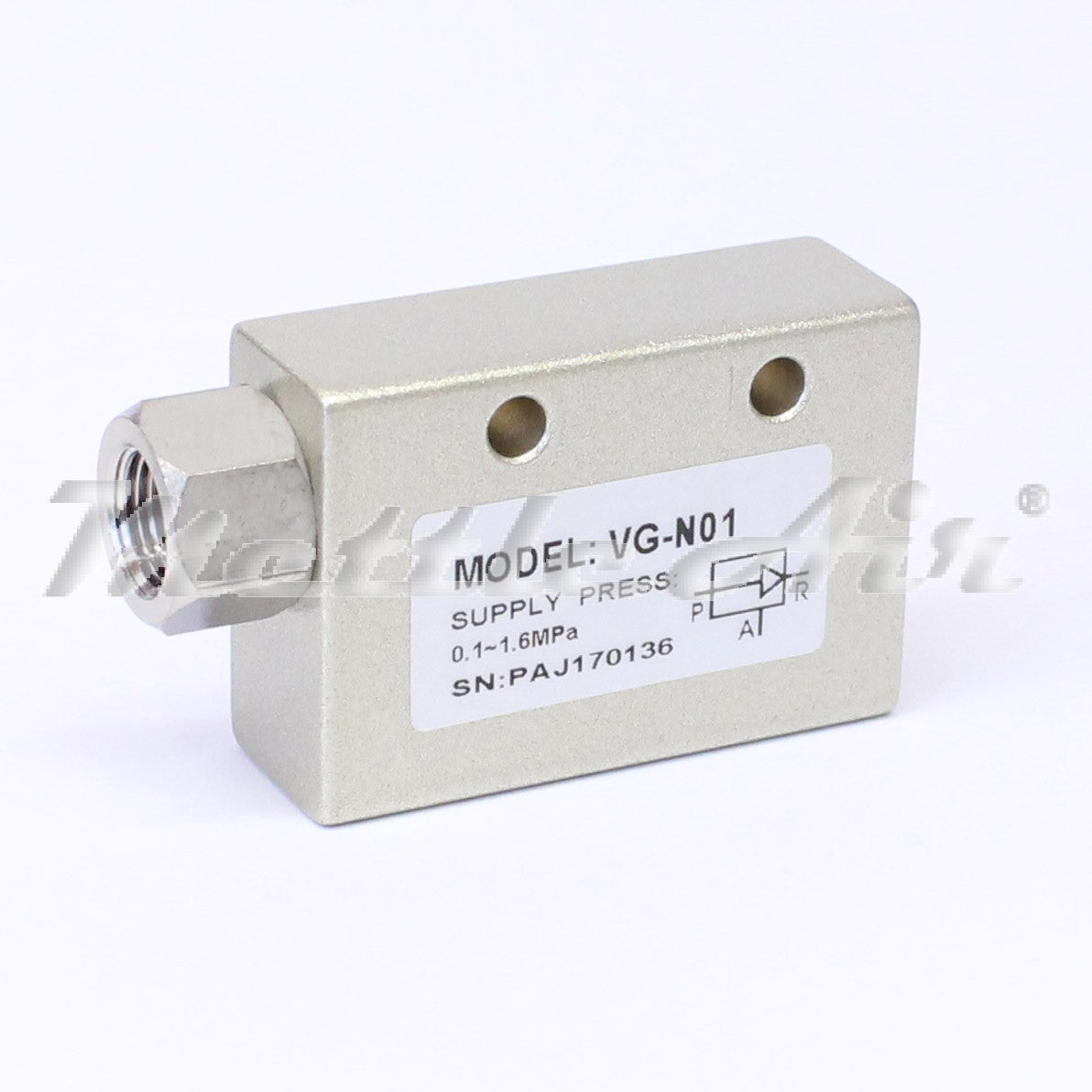 Vanne de générateur de vide en aluminium 1/8" NPT