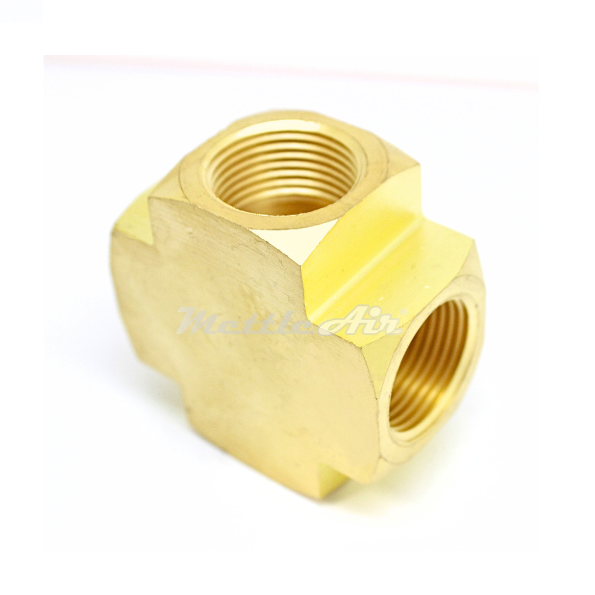 Brass Female Cross 3/4" NPT Female - 3/4" NPT Female