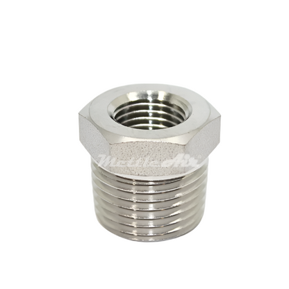 SS 316L Bushing 1/4" NPT Male - 1/8 NPT Female