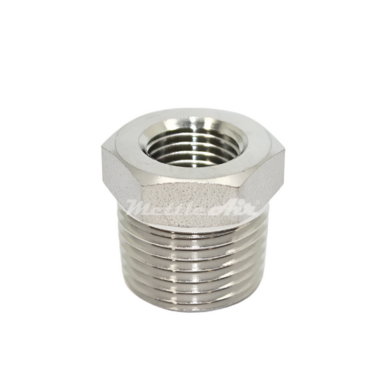 Stainless Steel 316L Bushing 3/8" NPT Male - 1/8" NPT Female