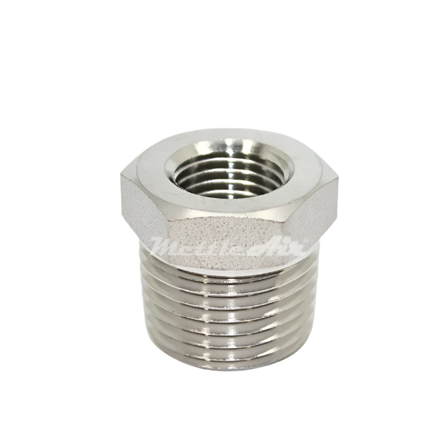 Stainless Steel 316L Bushing 1/2" NPT Male - 3/8" NPT Female