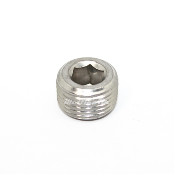 316L Stainless Steel 3/8" NPT Male Countersink Plug