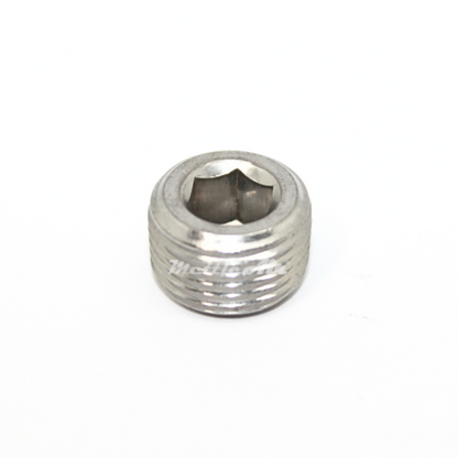 316L Stainless Steel 3/8" NPT Male Countersink Plug