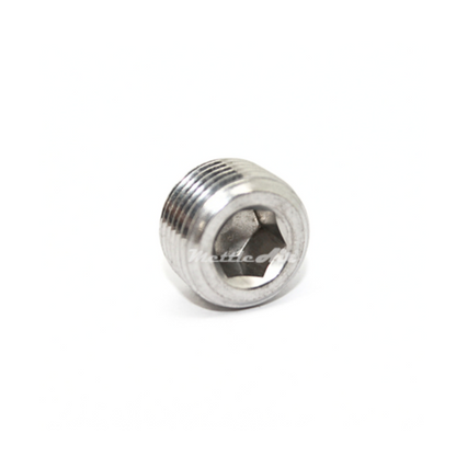 316L Stainless Steel 1/2" NPT Male Countersink Plug