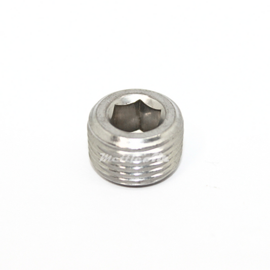 Stainless Steel Countersunk Pipe Plug 316L 1/2" NPT Male