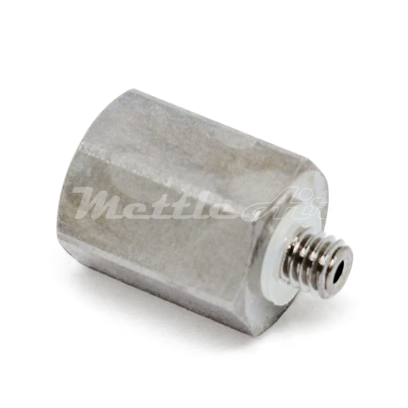 Adaptateur de tuyau en laiton M6 x 1,0 femelle - M3 x 0,5 mâle nickelé, RÉDUCTEUR