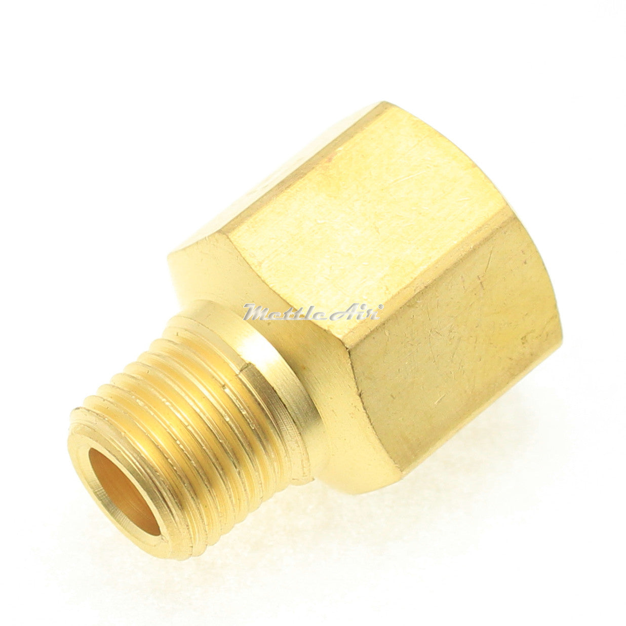 British Thread Brass Adaptor 1/4" NPT Female - 1/4" BSPP (G) Male