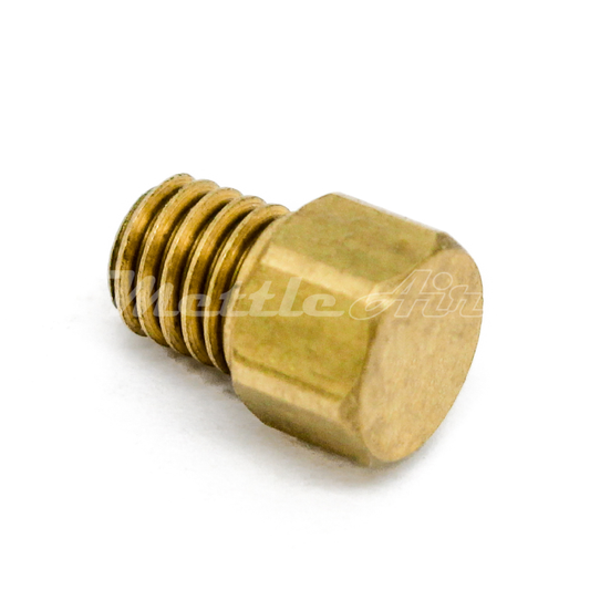 Brass Hex Head Pipe Plug 10-32 UNF Male