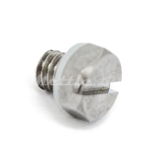 Brass Hex Head Pipe Plug M3 x 0.5 Male - Nickel Plated