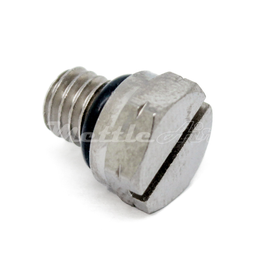 Brass Hex Head Pipe Plug M6 x 1.0 Male -  Nickel Plated