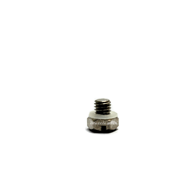 Brass Hex Head Pipe Plug M3 x 0.5 Male - Nickel Plated