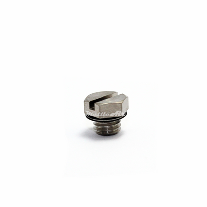 Brass Hex Head Pipe Plug M5 x 0.8 Male - Nickel Plated