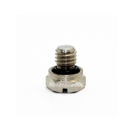 Brass Hex Head Pipe Plug M6 x 1.0 Male -  Nickel Plated