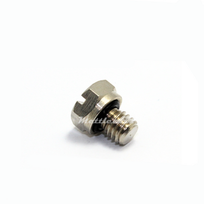 Brass Hex Head Pipe Plug M6 x 1.0 Male -  Nickel Plated