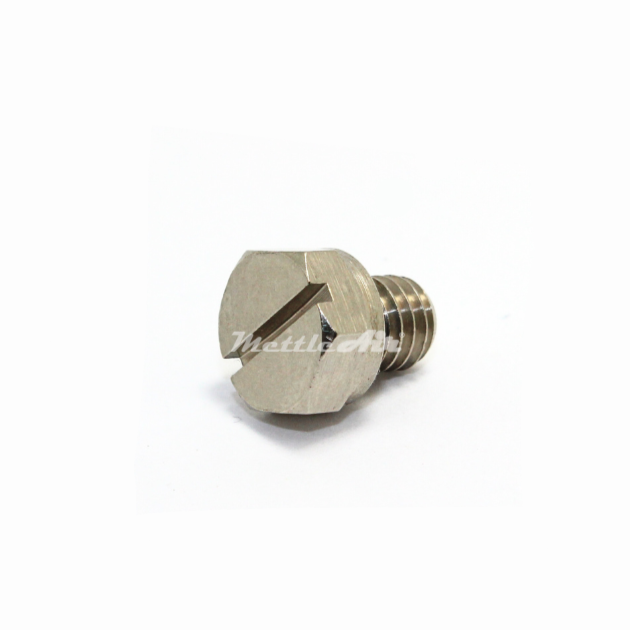 Brass Hex Head Pipe Plug M6 x 1.0 Male -  Nickel Plated