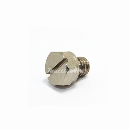 Brass Hex Head Pipe Plug M6 x 1.0 Male -  Nickel Plated