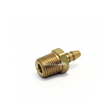 Brass Straight Male 0.17" Hose ID Barb - 1/8" NPT Male Double Barb Design