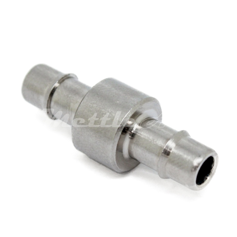 Brass Splicer 3/16" Hose ID Barb - 3/16" Hose ID Barb Nickel Plated, Single Barb Design