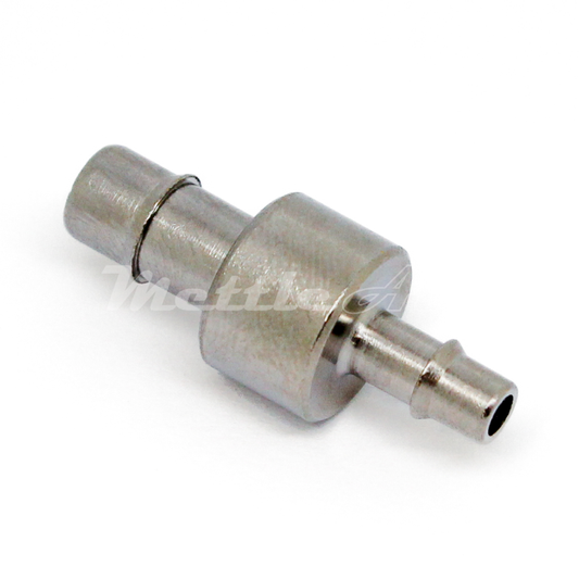 Raccord cannelé en laiton pour tuyau de 3/16 po (diamètre intérieur) - Réducteur cannelé pour tuyau de 1/8 po (diamètre intérieur), nickelé, conception à cannelure simple 