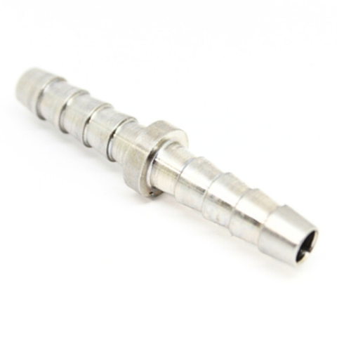 Stainless Steel 316L 1/8" Hose ID Barb Splicer