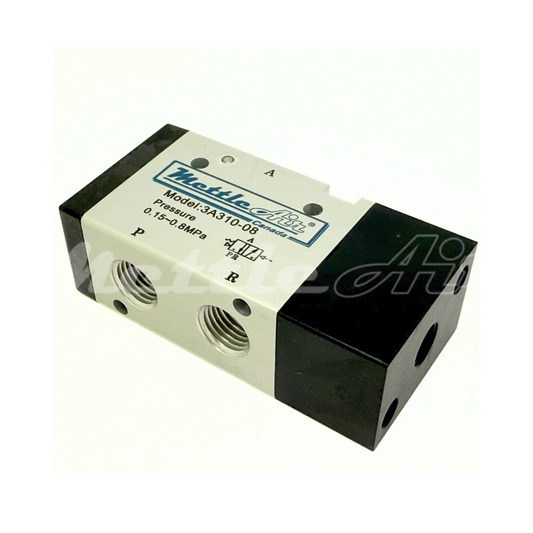 Vanne à pilotage pneumatique 3 voies 2 positions NORMALEMENT FERMÉE 1/4" NPT