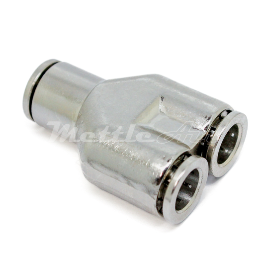 Brass Y Union Push to Connect Fitting 8 mm OD - 8 mm OD