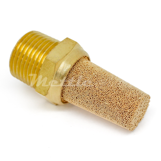 Sintered Bronze Cone Muffler 1/2" NPT