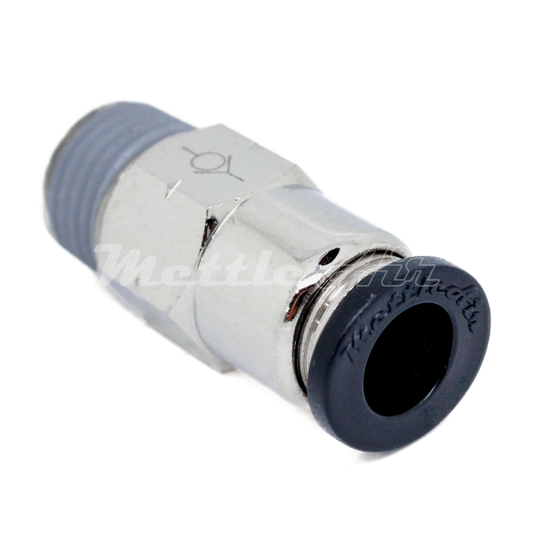 Push to Connect Check Valve Male 8 mm OD - 1/4" BSPT (R)  Male