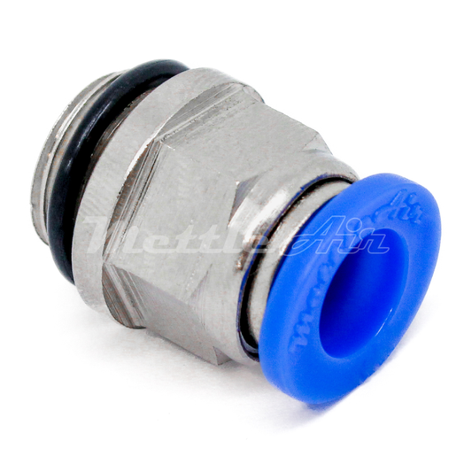 Raccord droit Push to Connect 16 mm de diamètre extérieur - 3/8" BSPP (G) mâle