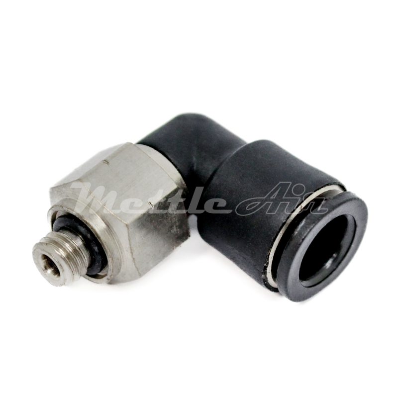 Composite Compact PTC Elbow Fitting 1/4" OD - M6 x 1.0 Male