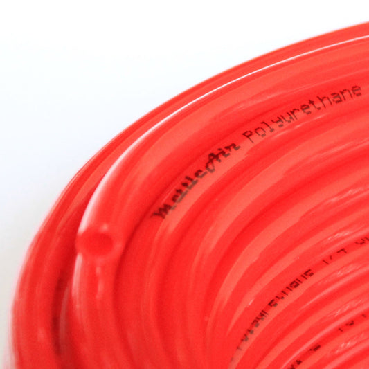 PU Tubing 6mm OD 30 meters (98 ft) RED